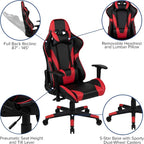 Flash Furniture X20 Fully Reclining LeatherSoft Racing Style Gaming Chair - Image 4