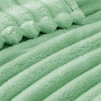 Exclusivo Mezcla Striped Twin Size Fleece Blanket - Image 4