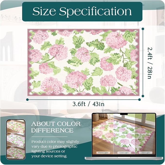 Floral Outdoor Rug - Image 2