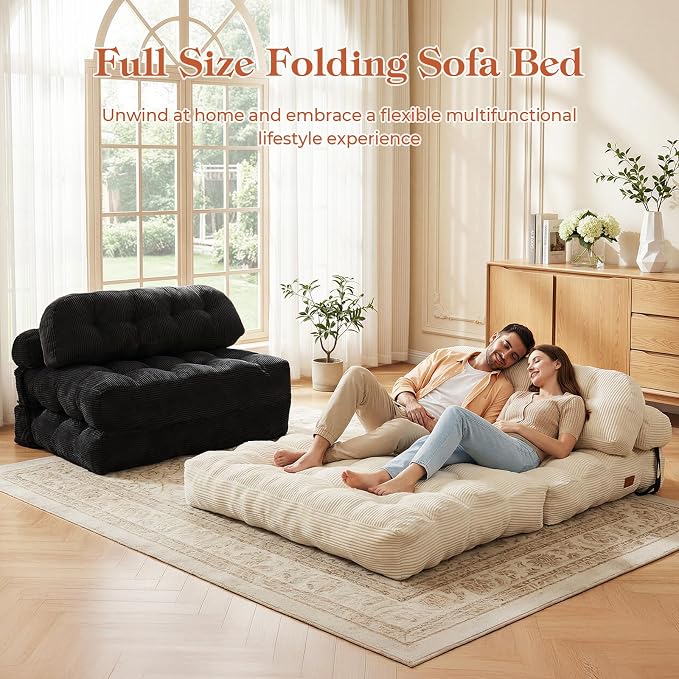 Folding Sofa Bed, Convertible Sleeper Chair - Image 7