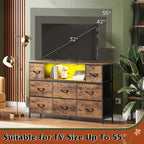 WLIVE Dresser TV Stand for 45, 55 inch TV, Entertainment Center - Image 7