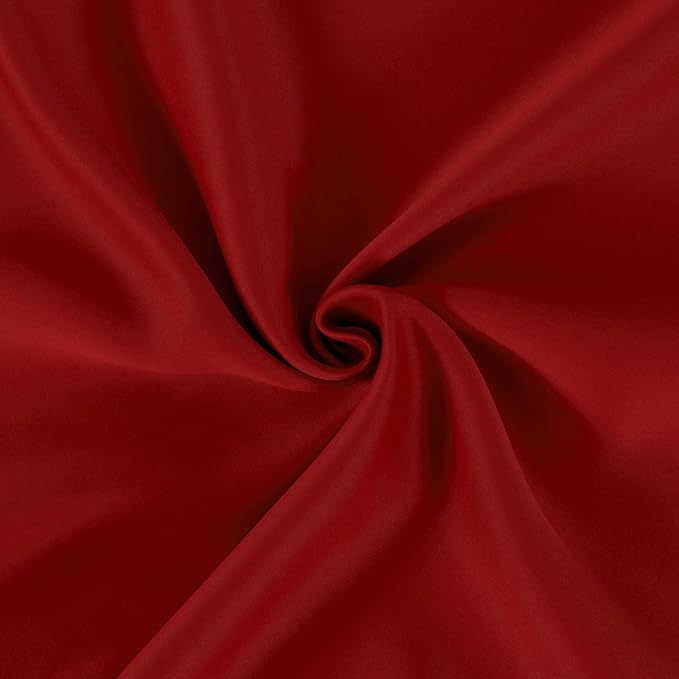 Red Blackout Curtains 34 x 84 Inch Length/Set of 2 Curtain Panels/Thermal - Image 5