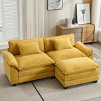Oprisen 86" Modular Sectional Sofa, Comfy Cloud Couch Sectional Sofa by Oprisen