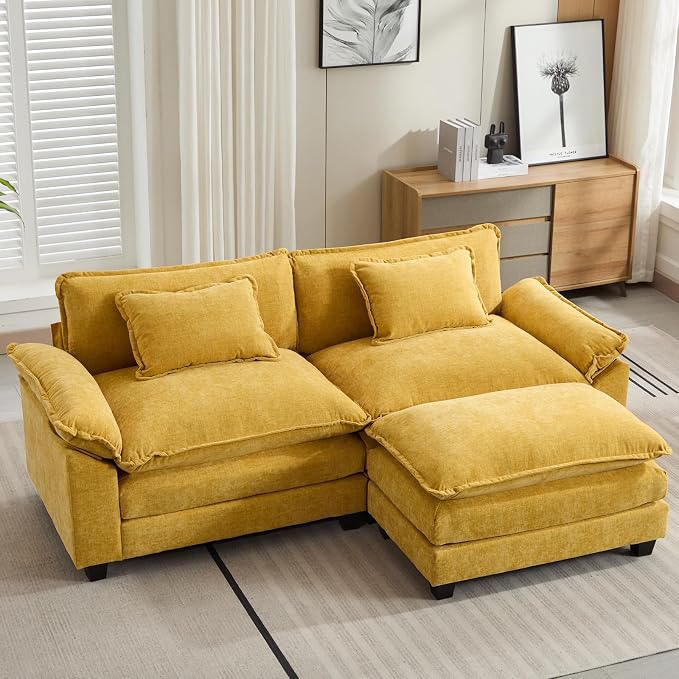 Oprisen 86" Modular Sectional Sofa, Comfy Cloud Couch Sectional Sofa by Oprisen