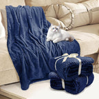4 Pack Fleece Throw Blankets 50x60 Inches - Image 7