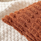 MIULEE Fall Decorative Throw Pillow Covers 16x16 Dark Rust Pack of 2 | - Image 7