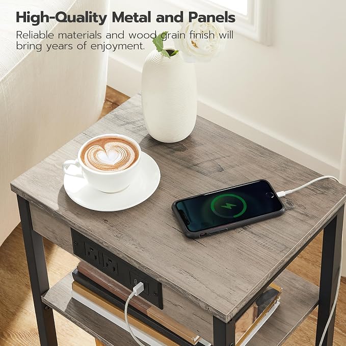 HOOBRO Side Tables Set of 2 - Image 7