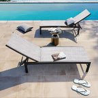 Crestlive Products Pool Lounge Chair Outdoor Set of 2, Chaise Lounge Chairs - Image 7