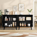 Fluted Buffet Cabinet Sideboard, Storage Cabinet, Modern Accent Cabinet Console - Image 4