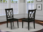East West Furniture CLC-BLK-W Clarksville Dining Chairs - Image 2