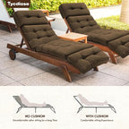 Waterproof Outdoor Chaise Lounge Chair Cushion 74.4 x 22 x 4.7 Inches Memory - Image 6