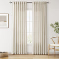 Vanilla Linen Curtains 84 Inches Long by Nanspring