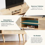 ZttRiee TV Stand for TVs up to 65'', Entertainment Center - Image 4