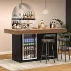 GDLF Bar Height Table with Fridge Space, 41.1" H Counter Height Pub Tall Dining by GDLFGoodLife