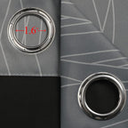 Grey and Greyish White Ombre Blackout Curtains - Image 7