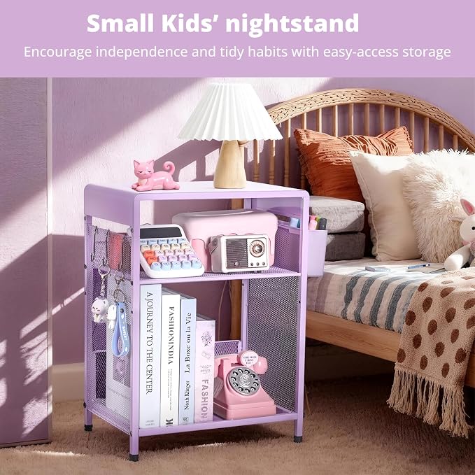 ECOLOVI Kids Nightstand 19in High - Image 3