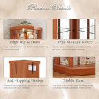 Corner Display Curio Cabinets - Image 5