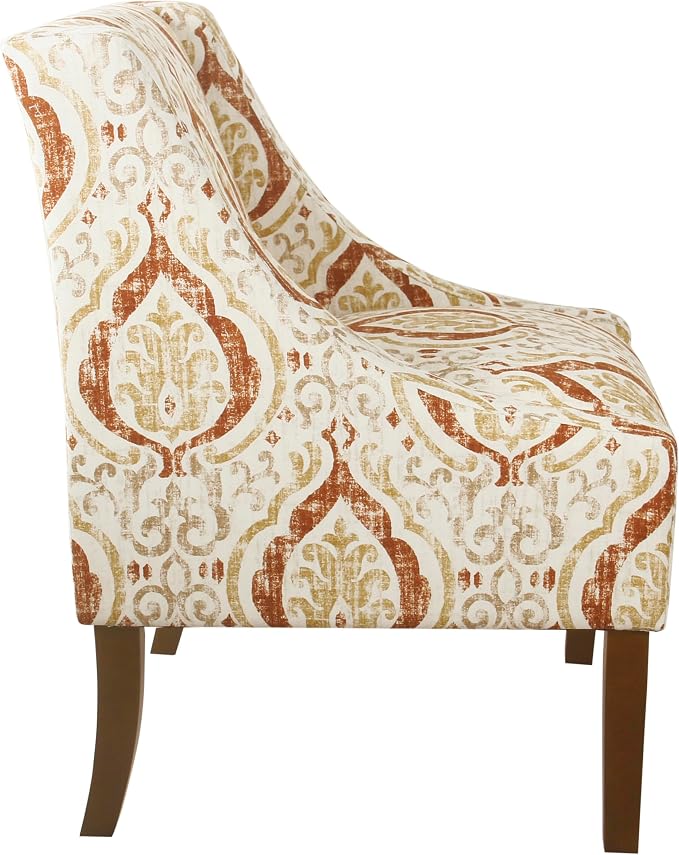 Homepop Home Decor | Upholstered Classic Swoop Arm Accent Chair | Accent Chairs - Image 4