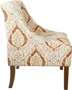 Homepop Home Decor | Upholstered Classic Swoop Arm Accent Chair | Accent Chairs - Image 4