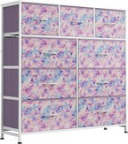 WLIVE 9 Drawer Dresser, Fabric Storage Tower by WLIVE