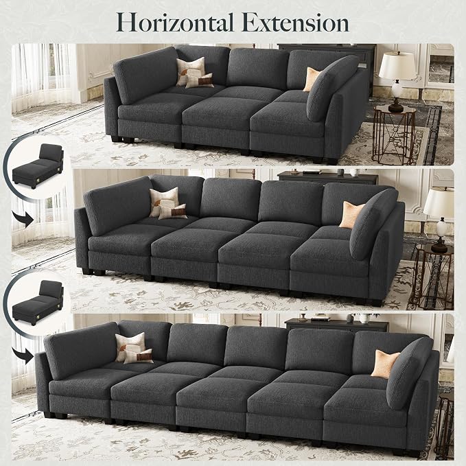 Belffin 86.2" Sectional Sleeper Sofa Bed - Image 8