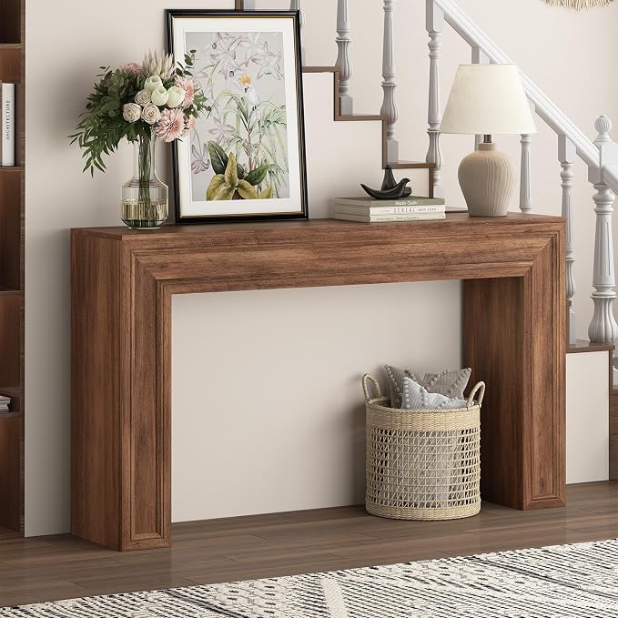 Rresyet 55 Inch Long Console Table, Sofa Table Behind Couch, Entryway Table - Image 6