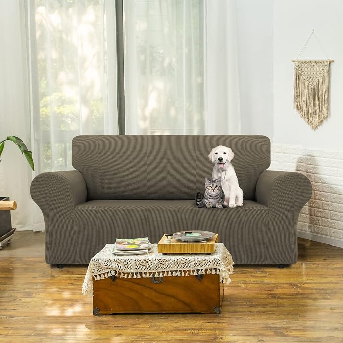 LURKA Stretch Loveseat Sofa Slipcovers 1 Piece Couch Covers - Image 2