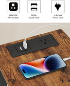 TUTOTAK Small End Table with Charging Station, Narrow Side Table with USB Ports - Image 8