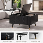 JOINICE 32" Square Lift Top Coffee Table - Image 4