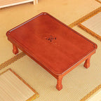 Low Coffee Table Japanese Style Solid Wood Floor Table by Unknown