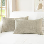 CaliTime Decorative Couch Throw Pillow Covers 26 X 16 Inches Light Taupe | Pack by CaliTime