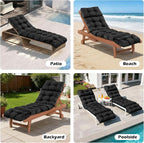 Chaise Lounge Cushions Outdoor, Waterproof & Fade Resistant Patio Lounge Chair - Image 7