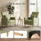 COLAMY Mid-Century Modern Upholstered Accent Chair - Image 4
