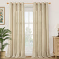 YoungsTex Extra Long Linen Curtains 95 Inch Length by YoungsTex