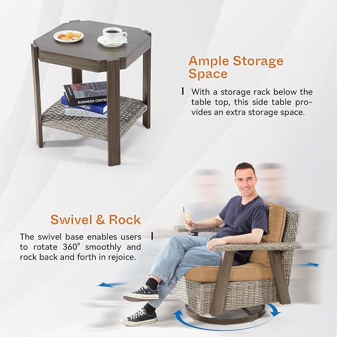 Joyside Patio Chair with Side Table - Image 5