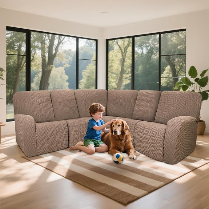 100% Waterproof Sectional Recliner Couch Covers - Image 2