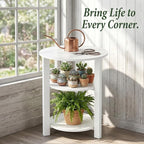 Farmhouse 3-Tier Round Side Table, 17.7 * 21.7inch End Table - Image 7