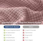 EMME Muslin Blankets for Adults Throw Blanket for Couch Breathable Gauze Soft - Image 7