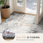 Rugflix 8x10 Area Rugs for Living Room, Washable Beige Grey Large Rug | Machine - Image 5