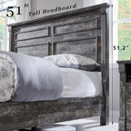 Aitjunz Farmhouse Queen Size Bed Frame - Image 4