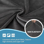 HDCAXKJ Corner Sectional Couch Covers Velvet Stretch L Shape Sofa Cover Soft - Image 3