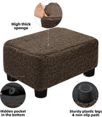 CAROLMADE Small Foot Stool Ottoman Footstool - Image 7
