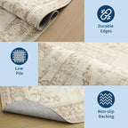GarveeHome Vintage Beige Area Rug 9x12 - Image 7