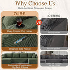 134 Inch Modular Sectional Sleeper Sofa, Boneless Cloud Couch - Image 4