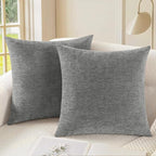 CaliTime Decorative Couch Throw Pillow Covers 16 X 16 Inches Medium Grey | Pack by CaliTime