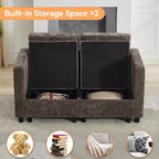 WUTUTUEE 58'' Modular Sectional Loveseat Sofa, Modern Love Seat 2 Seater Sofa - Image 4