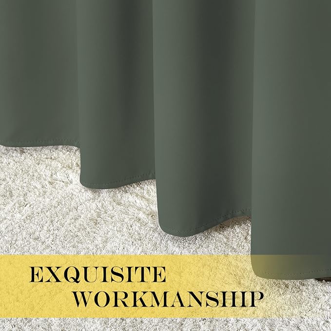 NICETOWN Blackout Doorway Curtain Drape 72 inch Length - Image 6