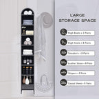 IFGET 67" Tall Arched Bookshelf, 8 Tiers Arch Bookcase - Image 4
