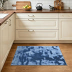 2x3 Tie-dye Dark Teal Area Rug Washable Non-Slip - Image 2