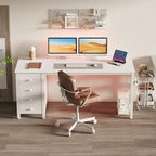 Lufeiya White Computer Desk - Image 2